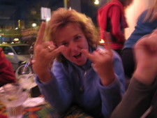 The photo of the night -- ROCK N ROLL GRAMMA!  ROOOOOCK!