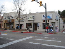 After Bear Lake, we made our way into Estes Park, got Starbucks, and ate at a delicious Italian Restaurant called "Dunraven".  It's in the middle of this photo.