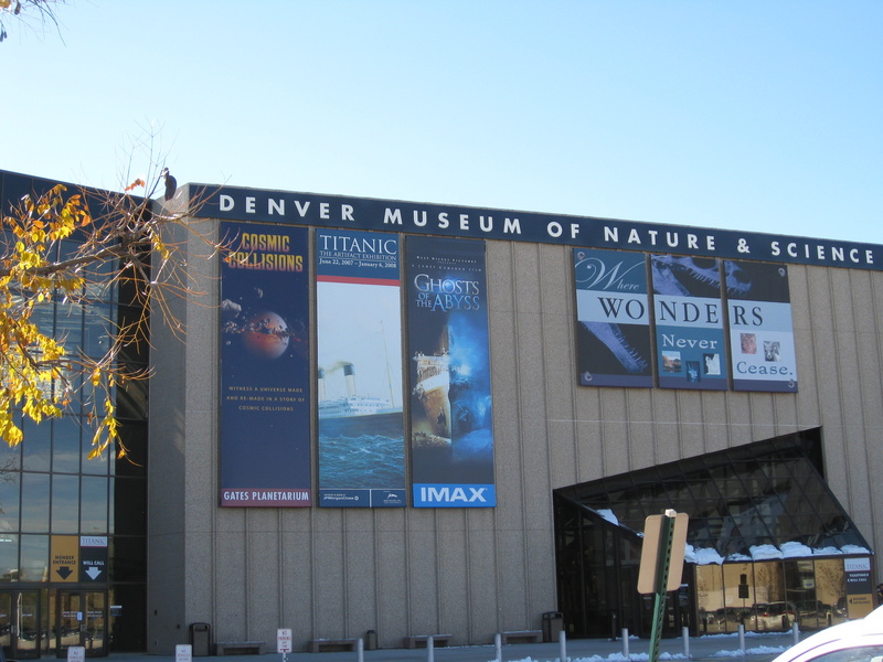 Today we decided to see the Titanic Exhibit & related movie 'Ghosts in the Abyss' on the IMAX at Denver Museum of Nature and Science.  It was really good!