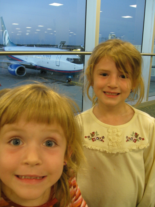 Here we are -- live at Southwest Florida International getting ready to head to Atlanta!   Josie & Paige are excited!