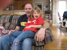 Then JoJo took the camera, and took some photos -- dad and Paige!