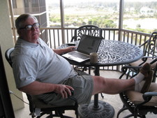 Hey Charly -- check this out -- I have a lazy boy type setup, right out here on the lanai!! 