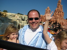 Here we are on the Big Mountain Railroad roller coaster!