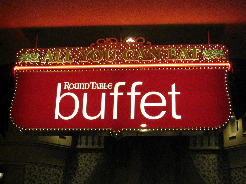 We decided to try the Round Table Buffet at the Excalibur for brunch today.