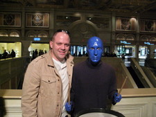 ...one of the Blue Men from the Blue Man Group...