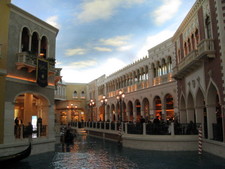 The shops in the Venetian - very cool ceiling, eh?