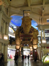 We walked through the Forum shops - and FAO Swartz had this as the opening to their store.  To get an idea of size, check out the size of the people in the bottom of the photo.