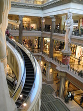 I'm not sure I've seen an escalator that is angled like that -- in any event, it was a cool ride.