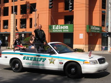 Only in Florida -- convertible Sheriff's car! ;)