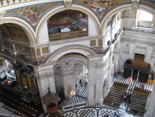 Melanie decided she'd go up to the Whispering Gallery, and then decide if she was going to go any higher.  Keep in mind the climb to the top is almost 500 stairs in a very tight, spiral staircase!