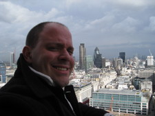 Me with the Gerkin Building in the background.