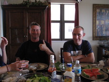 Today Dale & Donna, and Jesse came over for a BBQ!  We grilled some DEEEElicious burgers (Thanks Mel-Mel for makin' them your special way!)