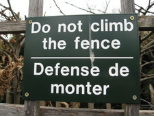 Defense de monter!