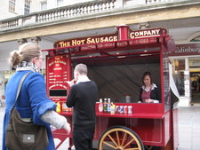 A moment later, we got right to eating!  This was right next to Bath Abbey, the Roman Baths, and the Pump Room.