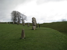 More of the stones -- at Avebury, the stones are spread out quite a distance (compared to Stonehenge).