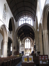 Here's the inside of St. Cyriac's Church.