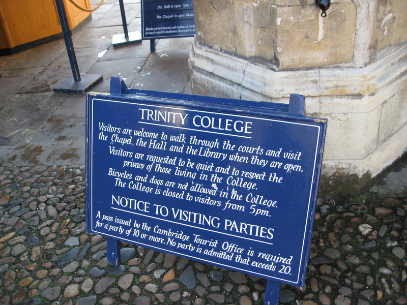 And toured Trinity College!