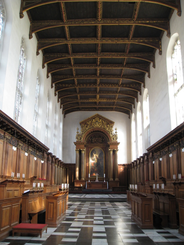 The inside of the Chapel.