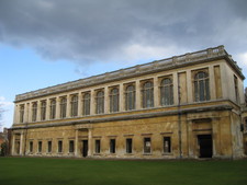 The back side of the library at Trinity College.