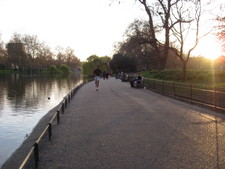 St. James Park -- sunset.