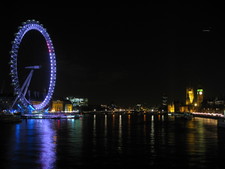 London Eye, and Parliament - night shot!