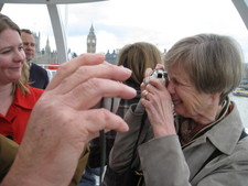 This is interesting -- you have Aunt Molly taking a photo of Melanie, while Uncle David takes a photo of London, and I take a photo of everyone taking photos!  