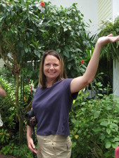 ...is the best!  Donna waits for a butterfly to land on her hand.