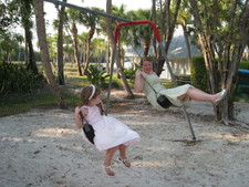 Josie & Amy decided to swing. ;)