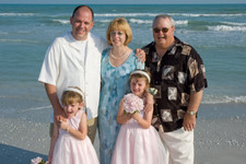 Dad, Gramma Marty, Papa Mike and two lovely little ladies!