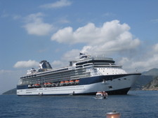 Here's a photo of our ship -- Celebrity Summit.