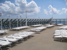 A view of one of the more secluded decks -- we didn't know this area existed until near the end of the cruise!