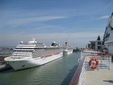 Here's where we ended our cruise -- the port in Venice.