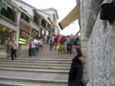 The shops in the bridge over the Rialto, Venice, Italy.

June 15, 2008.