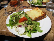 A real, bonafide, Croque Monsieur in Cannes, France!  Delicious!