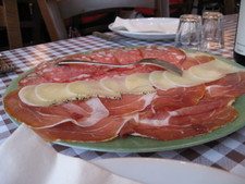 At the winery in Tuscany, they prepared this for us to have with the wine.