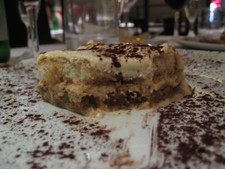 Desert in Rome - Tiramisu.  Yummy!