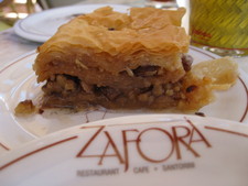 Some delicious baklava in Santorini!