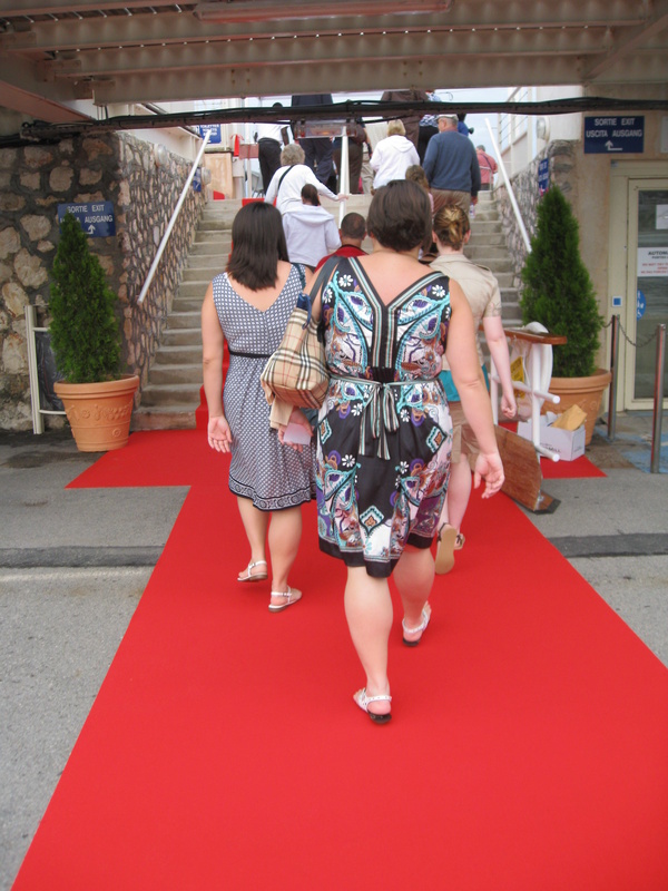 Being in Cannes (home of the Movie festival), they rolled out the red carpet for us.  

How nice!