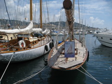 Some of the sailboats in the marina.