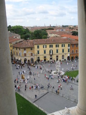 After touring the Cathedral, we were able to get into the leaning tower!  