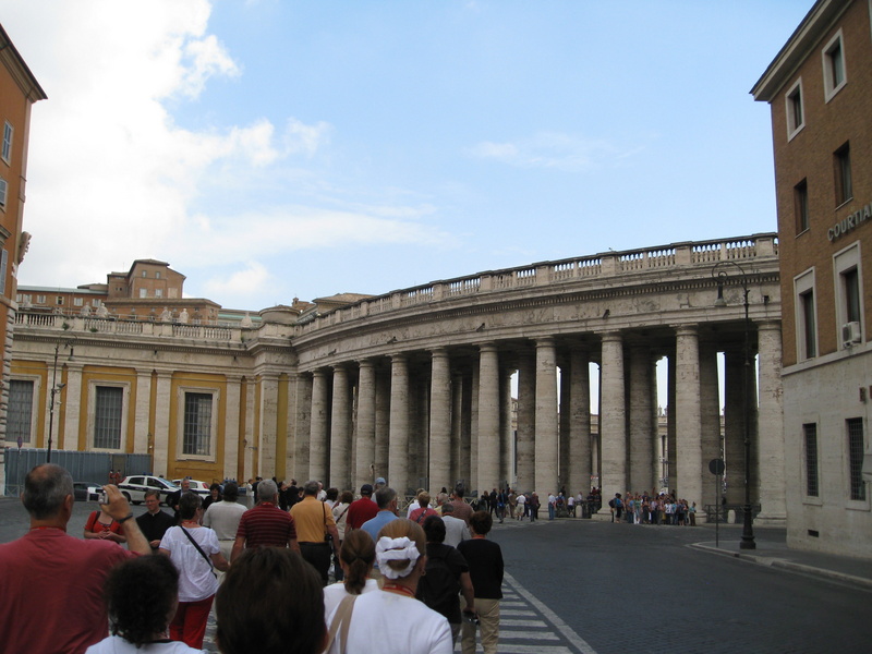 Here we are in the Vatican!