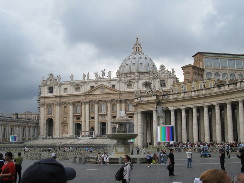 Here's St. Peter's Basilica.  We're going to tour it today.