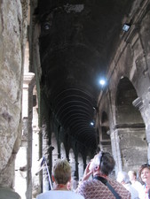 To think, the Romans had this figured out 2,000 years ago!  The colliseum sat 70,000 people, and they had it so well designed and organized - people got in and out in 10 - 15 minutes!