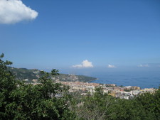 A view from up in the mountains above Sorrento.