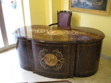 Here's Charly's desk!  It's only 30,000 euro's! ;)  

All handmade -- this is one of the things Sorrento is known for.