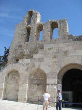 Some of the outer walls of the Acropolis.  By the way, Acropolis means "high city" -- check it out in the wiki.