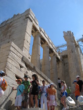 Very cool, and very old columns of the Propylaia.