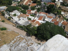 A look down from the Acropolis.