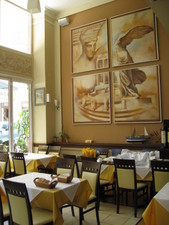 A view inside the restaurant.