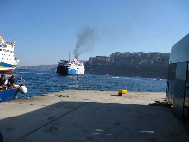 After a short boat ride, we landed at the commercial pier, and hopped on a bus...